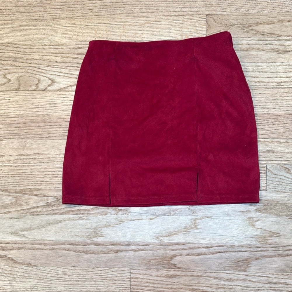 Forever 21 Red Pencil Mini Skirt